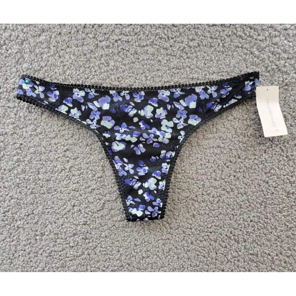 On Gossamer Mesh Printed Hipster Thong Women's M/L Evening Blossom Pull On
